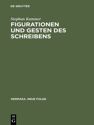 cover image of Figurationen und Gesten des Schreibens